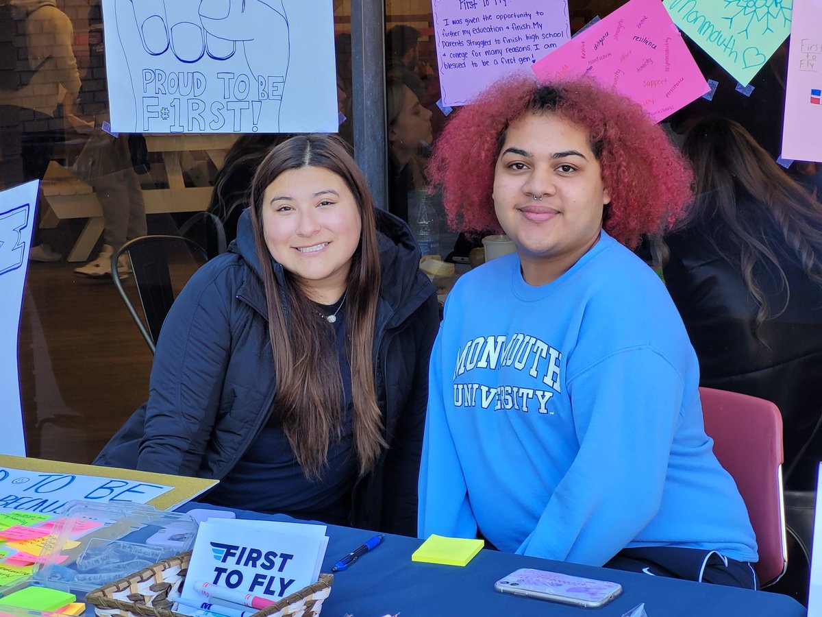 Thank you to the students of @firsttoflyhawks first-gen club for a fun and inspiring First-generation College Celebration Day 2022.

#CelebrateFirstGen
#firsttoflymonmouth 
#FirsttoFlyHawks