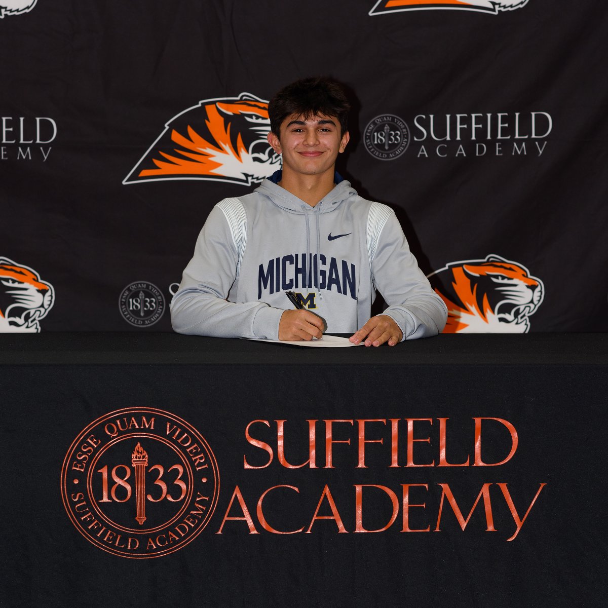 Suffield Academy (@suffieldacademy) on Twitter photo National Signing Day! Congratulations to our Tiger student-athletes:
Jake Islam is headed to
@uofmichigan
➡️
@umichgym
Kaitlyn Welsh is headed to <a href="/Merrimack/">Merrimack College</a> ➡️ <a href="/MerrimackFH/">Merrimack Field Hockey</a>
#GoBlue〽️
#GoMack
#GoTigers #suffieldforlife #essequamvideri #tigerpride #NLISigningDay National Signing Day! Congratulations to our Tiger student-athletes:
Jake Islam is headed to
@uofmichigan
➡️
@umichgym
Kaitlyn Welsh is headed to <a href="/Merrimack/">Merrimack College</a> ➡️ <a href="/MerrimackFH/">Merrimack Field Hockey</a>
#GoBlue〽️
#GoMack
#GoTigers #suffieldforlife #essequamvideri #tigerpride #NLISigningDay