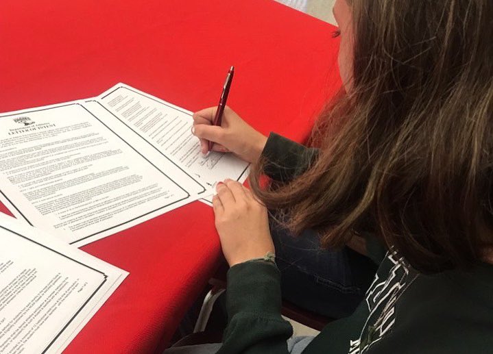CoachKenny__'s tweet photo. Pen to Paper
🖋🖋🖋🖋
Sadie Burchett
Carl Junction HS
@cmuxctf
#ComeEarnYourWings
#CommitToCentral
🟢⚪🦅🟢🟢⚪🦅 https://t.co/aJJ9joYtN6