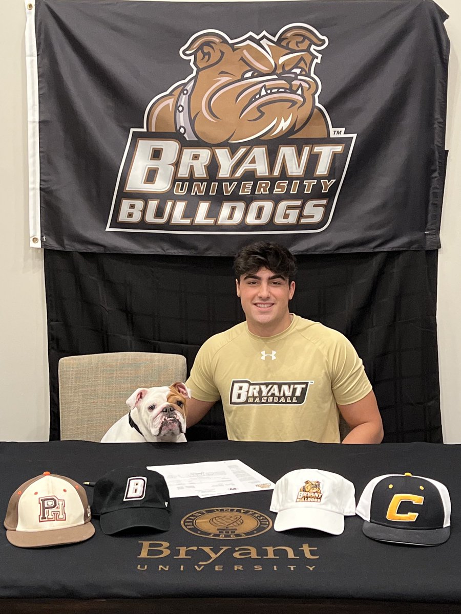 Very excited to officially be part of the Bulldog family! 🐶
⁦<a href="/Coach_Klosty/">Ryan Klosterman</a>⁩ ⁦<a href="/E_Pelletier2/">Eric Pelletier</a>⁩ ⁦<a href="/tim_cronin2/">Tim Cronin</a>⁩ ⁦<a href="/_BryantBaseball/">Bryant Baseball</a>⁩