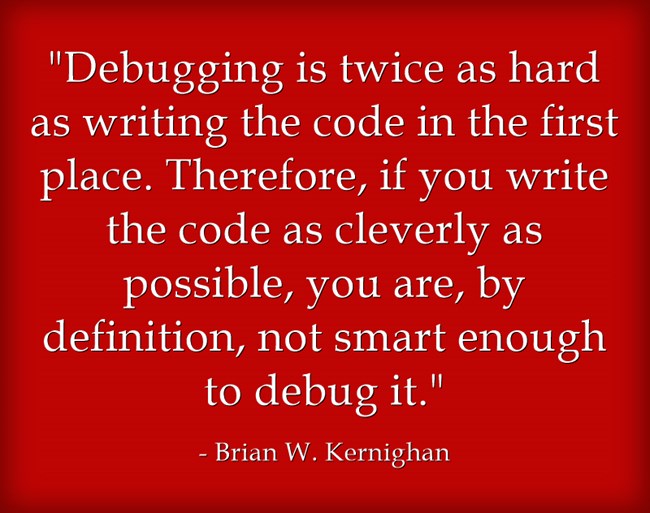 PR0GRAMMERHUM0R's tweet photo. Kernighan on debugging https://t.co/KHHs3UVsEQ https://t.co/7qCjIcFHZS