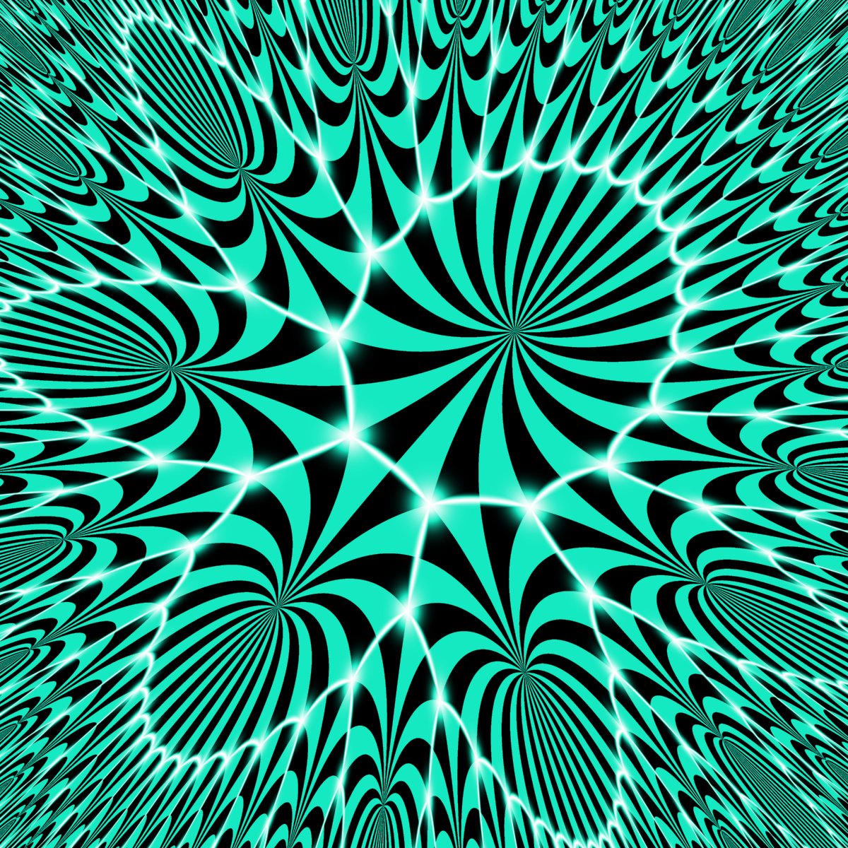 TilingBot's tweet image. #Hyperbolic #tiling shown in the azimuthal equidistant projection. Regular {18,3}.