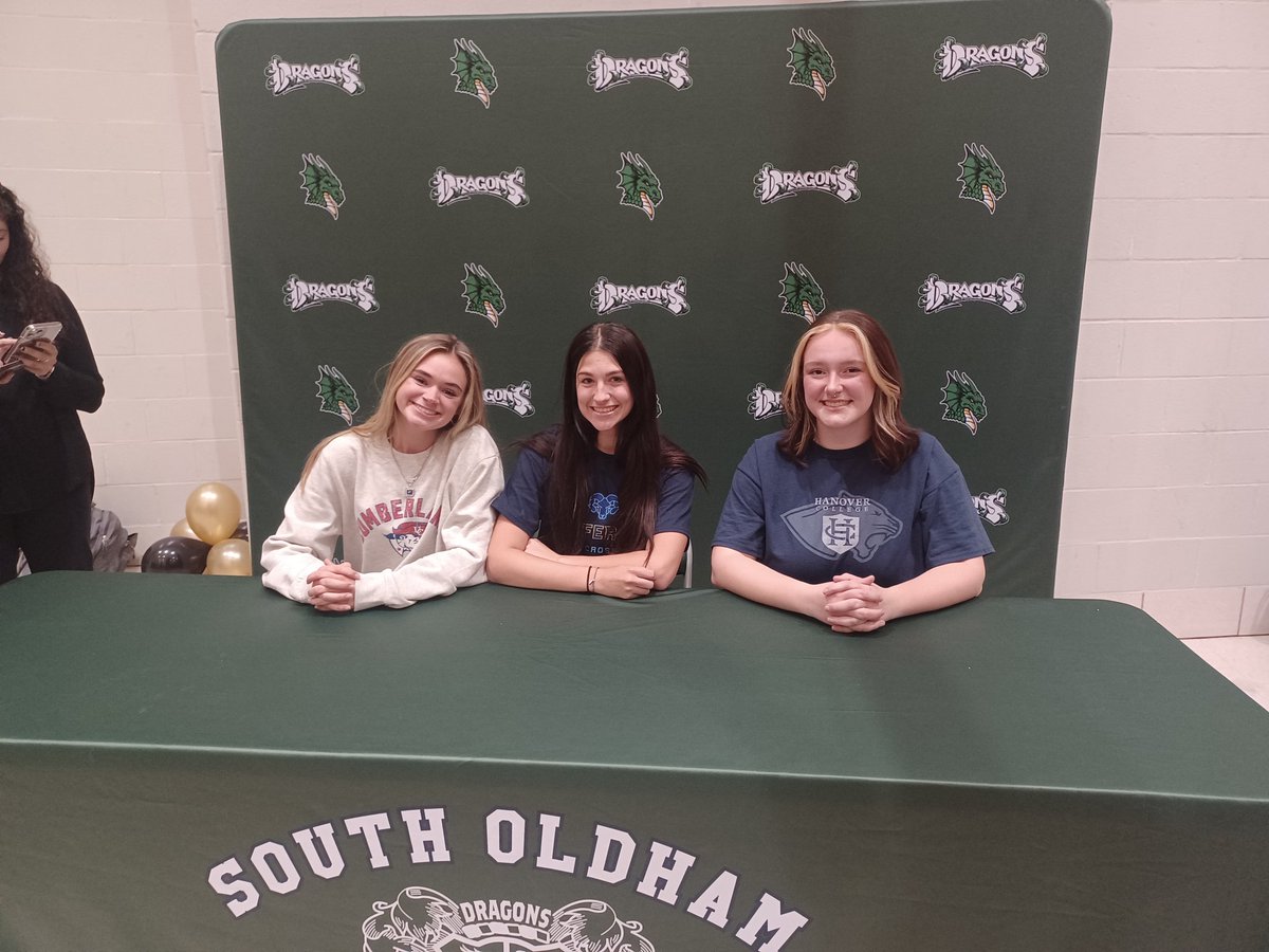 SOHSLadiesLax's tweet image. #SigningDay for the LadyDragons!
Reagan Rogers going to @JeffersonWLAX, Emma Williams heading to Hanover College and Peyton Koenig signing with @UC_WLAX. Very proud of all 3 of you. #LAL