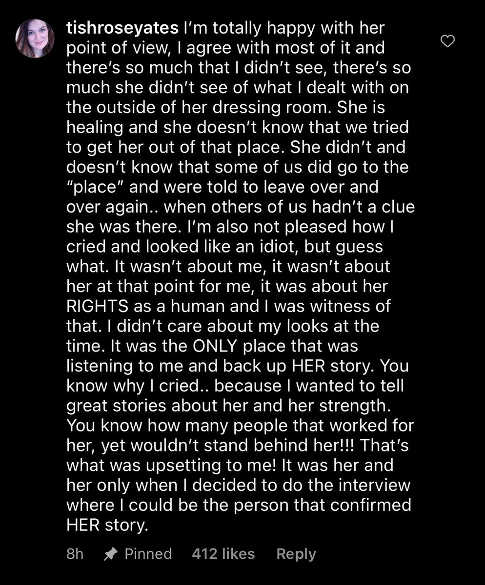 shadysanctuary's tweet photo. Tish Yates has responded to Britney’s post about disliking the documentaries and Tish and Fe’s participation in them. https://t.co/W7Gt7LCLQJ