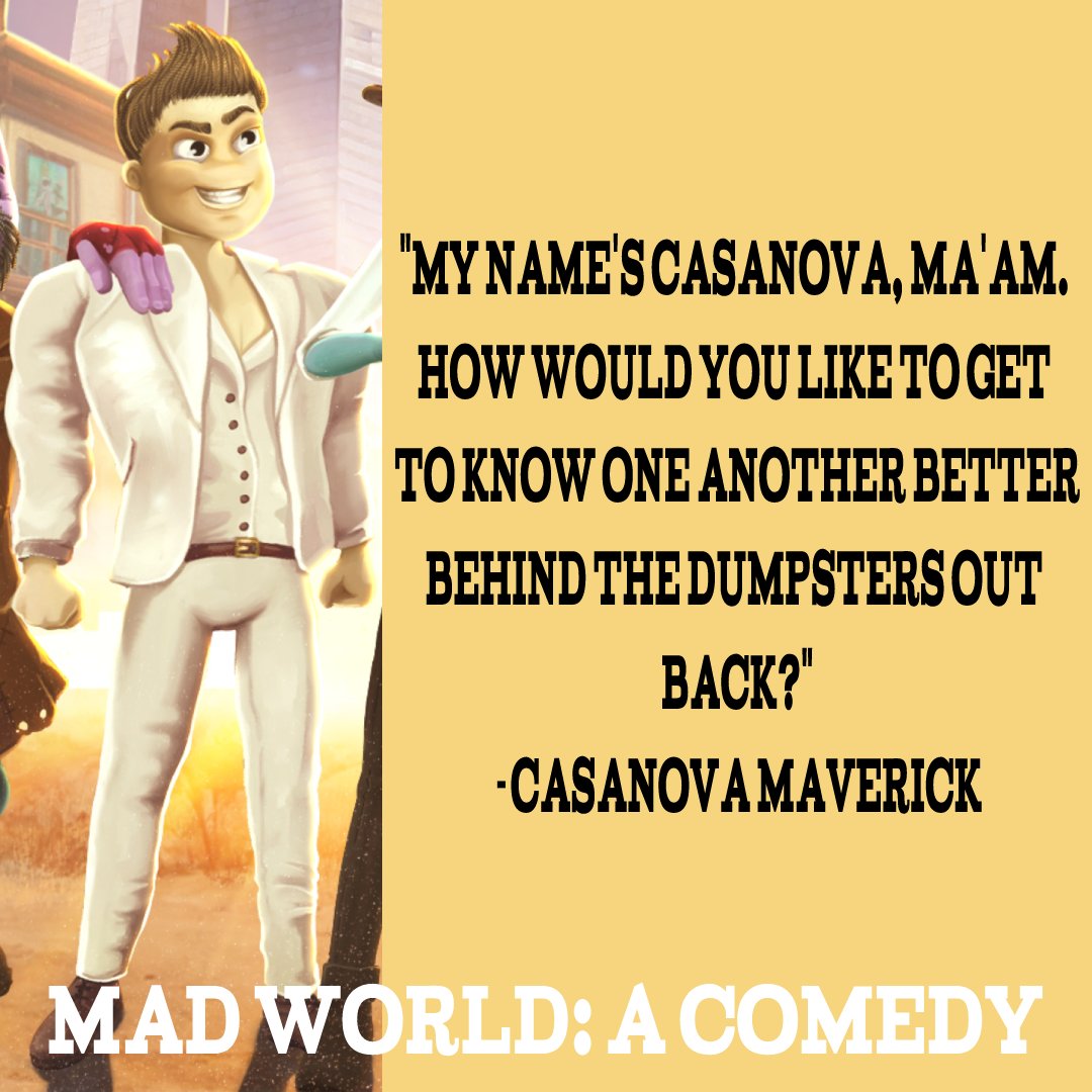 DesimoneStories's tweet photo. Casanova Maverick is a handsome bandit who'd sell his brother out for the right price... which he did. He'll make you feel good about it as he's robbing you blind. The ladies love him almost as much as he loves himself. But he's not ashamed because there's no shame in the game. https://t.co/Cv4fJAyj9E
