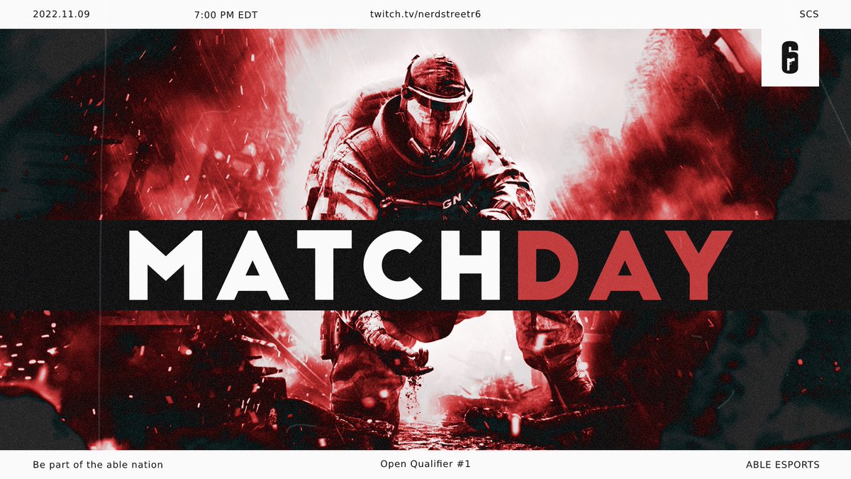 Our #Rainbow6 squad will be participating in today’s <a href="/SCS_esports/">SCS Esports</a> Open Qualifier #1 as of 7 PM EST. Make sure to cheer them on! 💪

<a href="/StorMzR6/">Anto 🇨🇦</a> 
<a href="/SkorpR6/">Kev WILD</a> 
<a href="/qewazR6/">qewaz🇨🇦</a> 
<a href="/BosakR6/">BosakR6</a> 
<a href="/NotExil/">NotExil</a> 
<a href="/PeeepzAha/">Peeepz🇨🇦</a> 
<a href="/Valforiaa/">ℭ𝔩𝔬𝔢 𝔓𝔯𝔬𝔲𝔩𝔵</a>