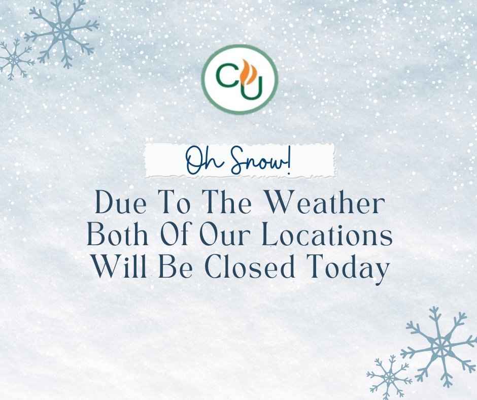 For the safety of our staff and our members, UFCU will be closed on Thursday November 10th.

We will also be closed Friday November 11th for Veterans Day.

Please stay safe.

<a href="/UofNorthDakota/">U of North Dakota</a>