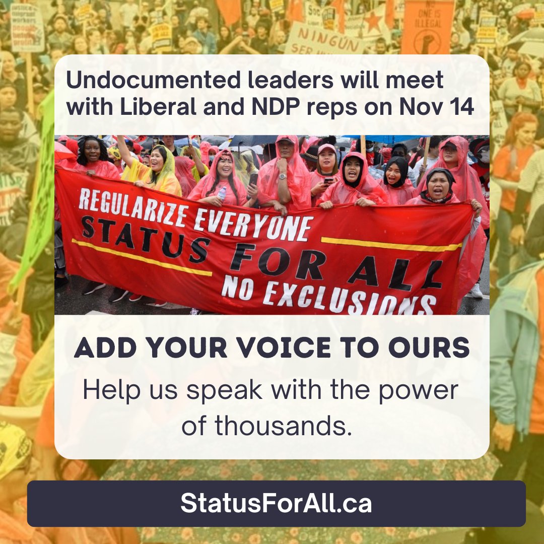 Migrant Rights Network #StatusForAll tweet media