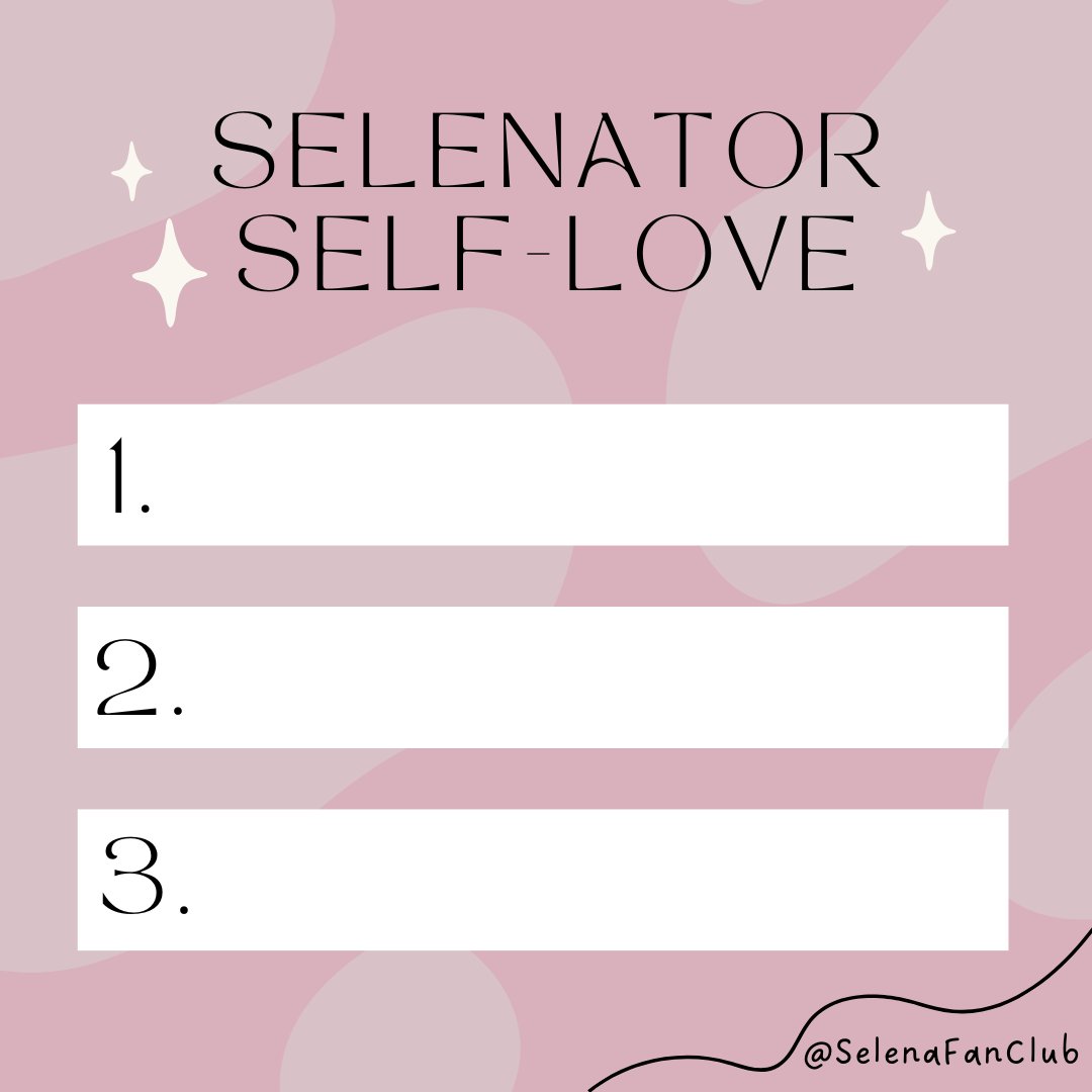 SelenaFanClub's tweet image. Time for a little self-love! Fill out your list, tag us in it and use the hashtags #SelenatorSelfLove #MyMindAndMe for your chance to win some My Mind And Me goodies 🤍💓