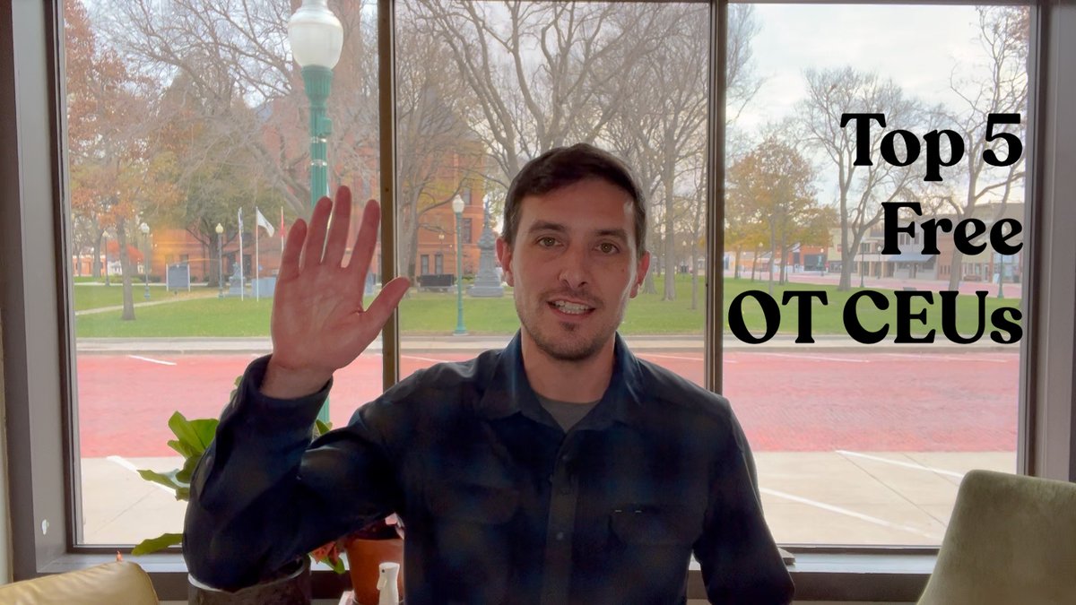 Top 5 free #OccupationalTherapy CEUs? 
1. OT Potential
2. OccupationalTherapy .com (<a href="/OTceus/">otceus</a>) 
3. Saebo (<a href="/Saeboinc/">Saebo, Inc.</a>)
4. Wild Iris (<a href="/wildirismedical/">Wild Iris Medical</a>)
5. <a href="/NBCOT/">NBCOT</a> Navigator
youtu.be/WY83s_TRRgk