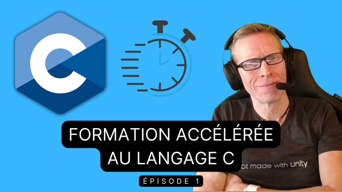 davidmekersa's tweet photo. Si tu es membre de mon Club Privé, je serai en Live demain à 15h pour le 1er épisode d'une série modestement nommée :
FORMATION ACCÉLÉRÉE AU LANGAGE C - Episode 1
On commence par les bases pour se mettre en jambes.
https://t.co/z0kRQ2Qw50 https://t.co/bAWlHAiJc4