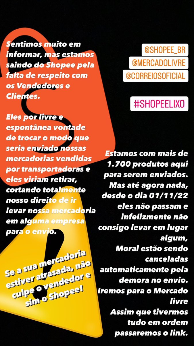 FashionDessa's tweet photo. Apenas mais uma das milhares indignação com o @shopee_br #shopeelixo https://t.co/OqrGa1QMt3