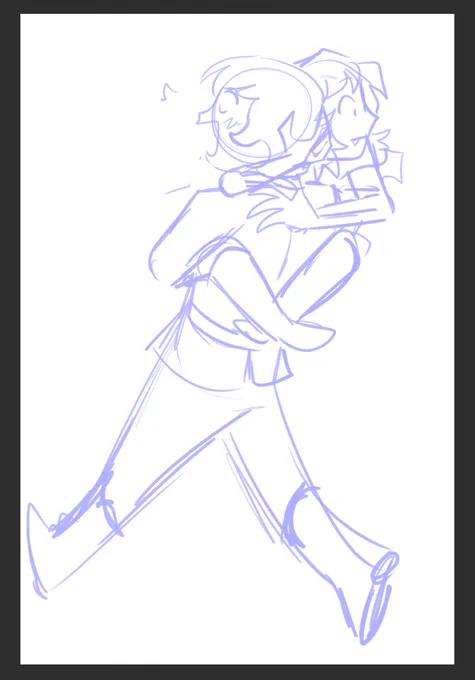 Hayato and Amazon hanging out....cat boy and creature 