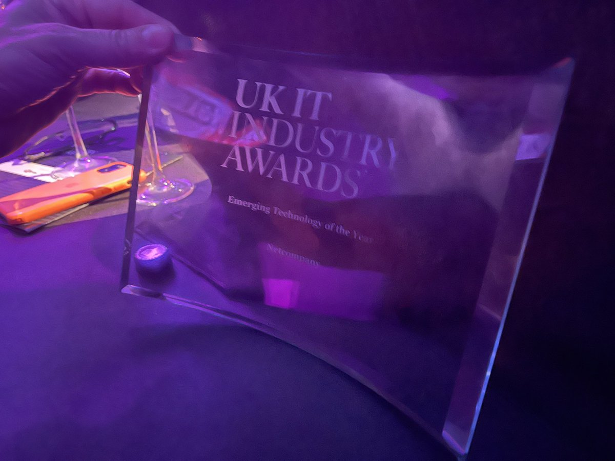 michaelmeasures's tweet photo. We only went and did it! NHS Covid Pass: Emerging Technology Winner 🏆 #UKITAwards @netcompany_uk https://t.co/GuXxq1xI1r