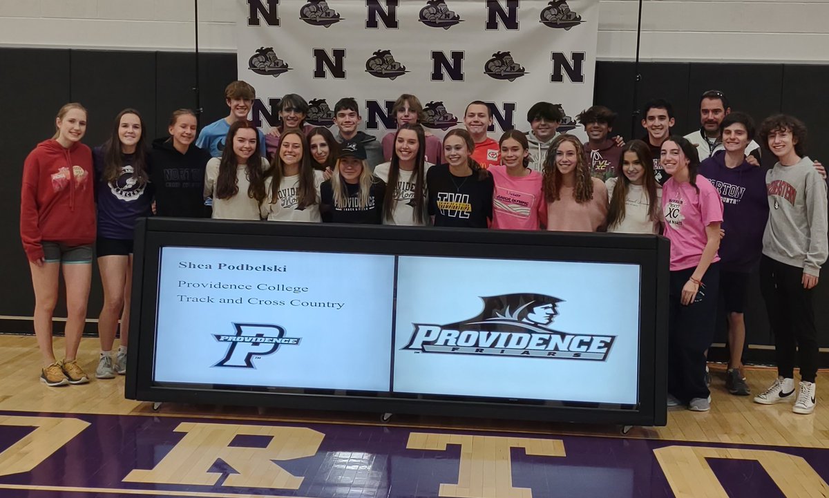 NHSLancersports's tweet image. Congratulations to Shea Podbelski on signing her NLI  to run cross-country and track at PC next year!

@FriarsXCTrack