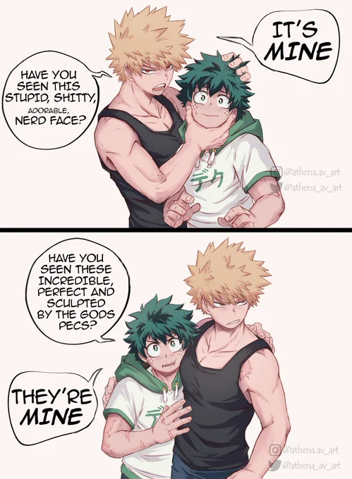 Lil doodle for today 💚🧡 An stupid idea that came to my mind yesterday 😆 
.
#BKDK #bakudeku #ktdk #katsuki #izukumidoriya #izuku #deku #Bakugou 