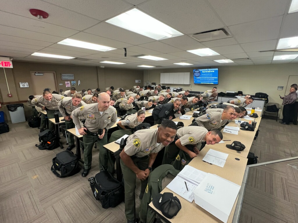 SBCSS_Eqty_Accs's tweet photo. Thank you to the San Bernardino County Sheriff's Department for once again inviting Dr. Betters to present on Cultural Awareness at the Learning Domain Class to their cadets. @SBCSD @SBCSDtmabry @SBCSDmjhiggins @SBCSDsevans @SBCSDrcobbs @dr_cbetters https://t.co/c4AyKJziP5