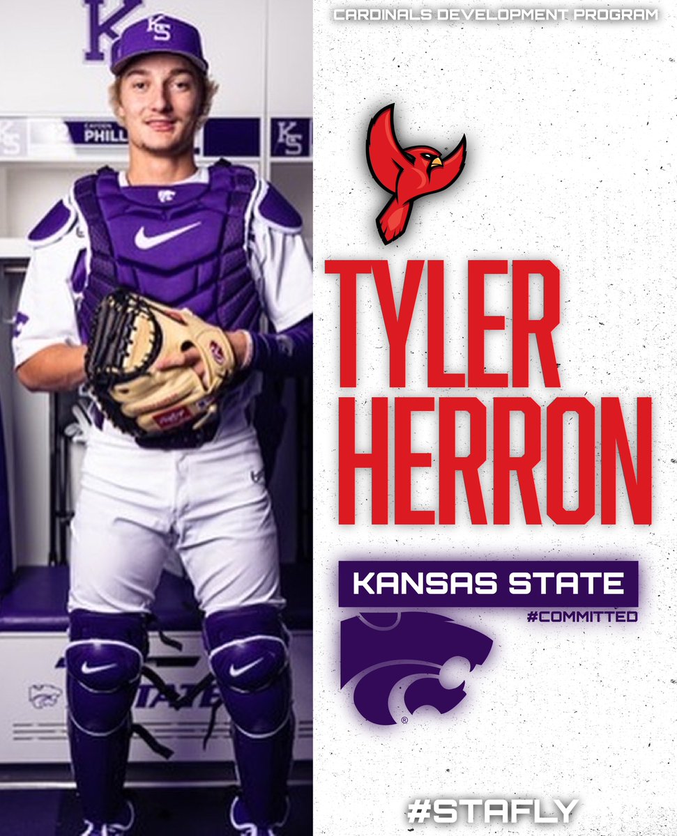 Cardinals Development Program (@cardinalsdev) on Twitter photo Huge congrats goes out to <a href="/tylerherron_/">Tyler Herron</a> (Tito) on signing with <a href="/KStateBSB/">K-State Baseball</a> in Manhattan, KS!🇺🇸
He is currently with the <a href="/Cobra_Baseball/">Parkland Baseball</a> in Champaign, IL! 🇺🇸
#STAFLY Huge congrats goes out to <a href="/tylerherron_/">Tyler Herron</a> (Tito) on signing with <a href="/KStateBSB/">K-State Baseball</a> in Manhattan, KS!🇺🇸
He is currently with the <a href="/Cobra_Baseball/">Parkland Baseball</a> in Champaign, IL! 🇺🇸
#STAFLY