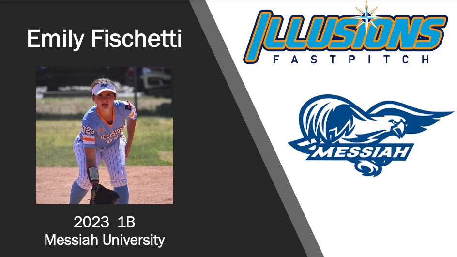 It’s National Signing Day! A big day for Illusions Premier 18U’s @fischettiemily_, who has committed to @MessiahSoftball 🥎Congratulations Emily! We are extremely proud of you! #committed