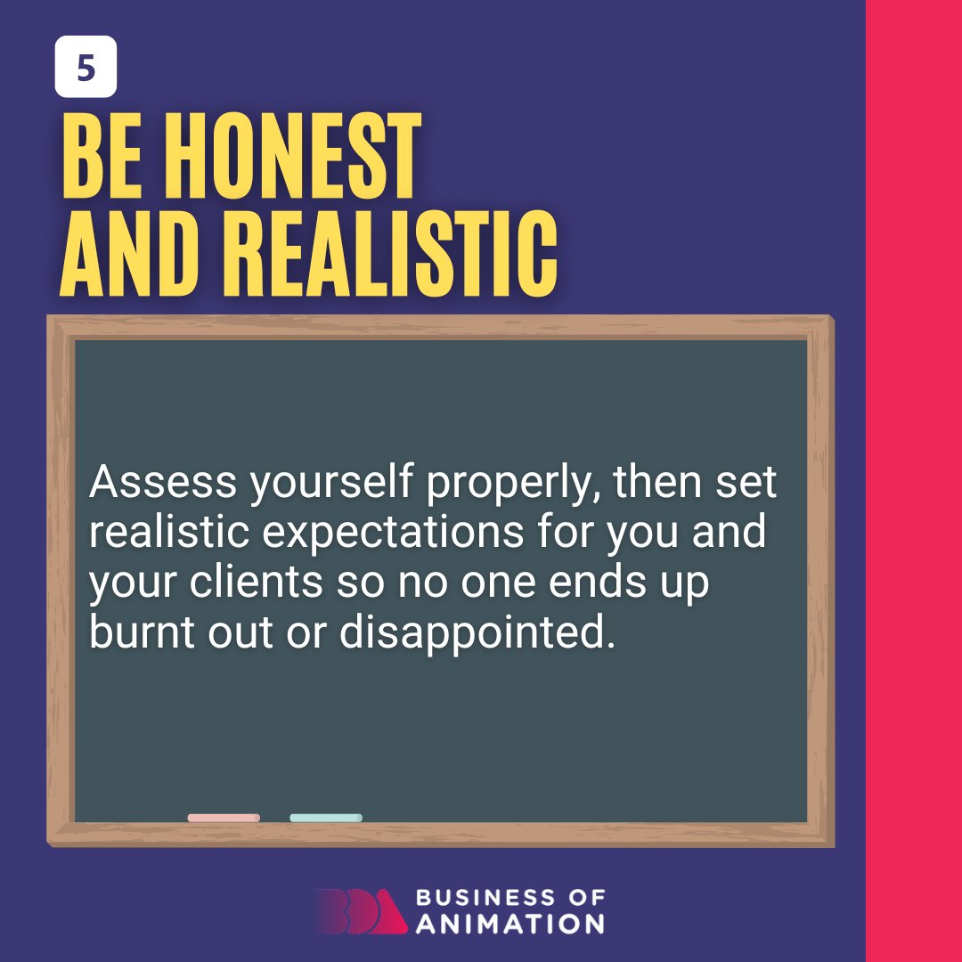 animationbiz's tweet image. ⭐ Be Honest and Realistic
⭐ Strive to Improve Your Animation
⭐ Go Above and Beyond

Want to Learn How to Get More Animation Clients? Sign up for our FREE Masterclass! Link in Bio.

#AnimationClients #AnimatorsClients #MotionGraphicsClients #AnimatorClients #AnimationPartner