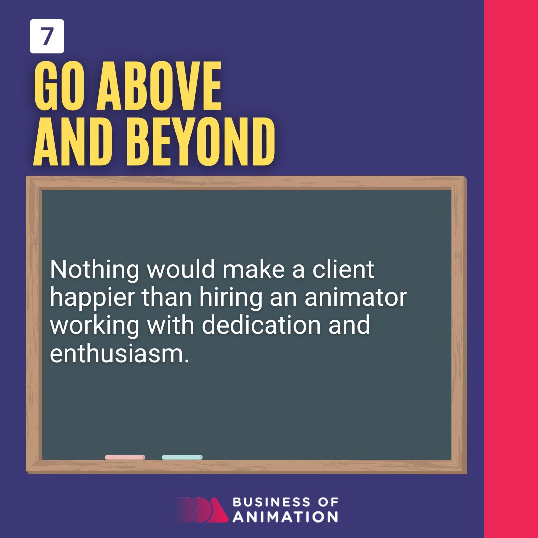 animationbiz's tweet image. ⭐ Be Honest and Realistic
⭐ Strive to Improve Your Animation
⭐ Go Above and Beyond

Want to Learn How to Get More Animation Clients? Sign up for our FREE Masterclass! Link in Bio.

#AnimationClients #AnimatorsClients #MotionGraphicsClients #AnimatorClients #AnimationPartner