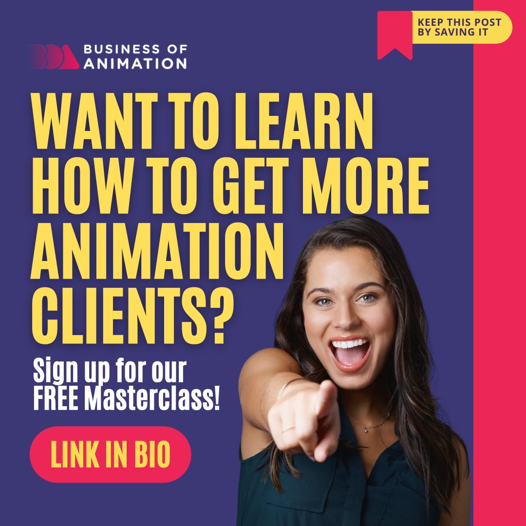 animationbiz's tweet image. ⭐ Be Honest and Realistic
⭐ Strive to Improve Your Animation
⭐ Go Above and Beyond

Want to Learn How to Get More Animation Clients? Sign up for our FREE Masterclass! Link in Bio.

#AnimationClients #AnimatorsClients #MotionGraphicsClients #AnimatorClients #AnimationPartner