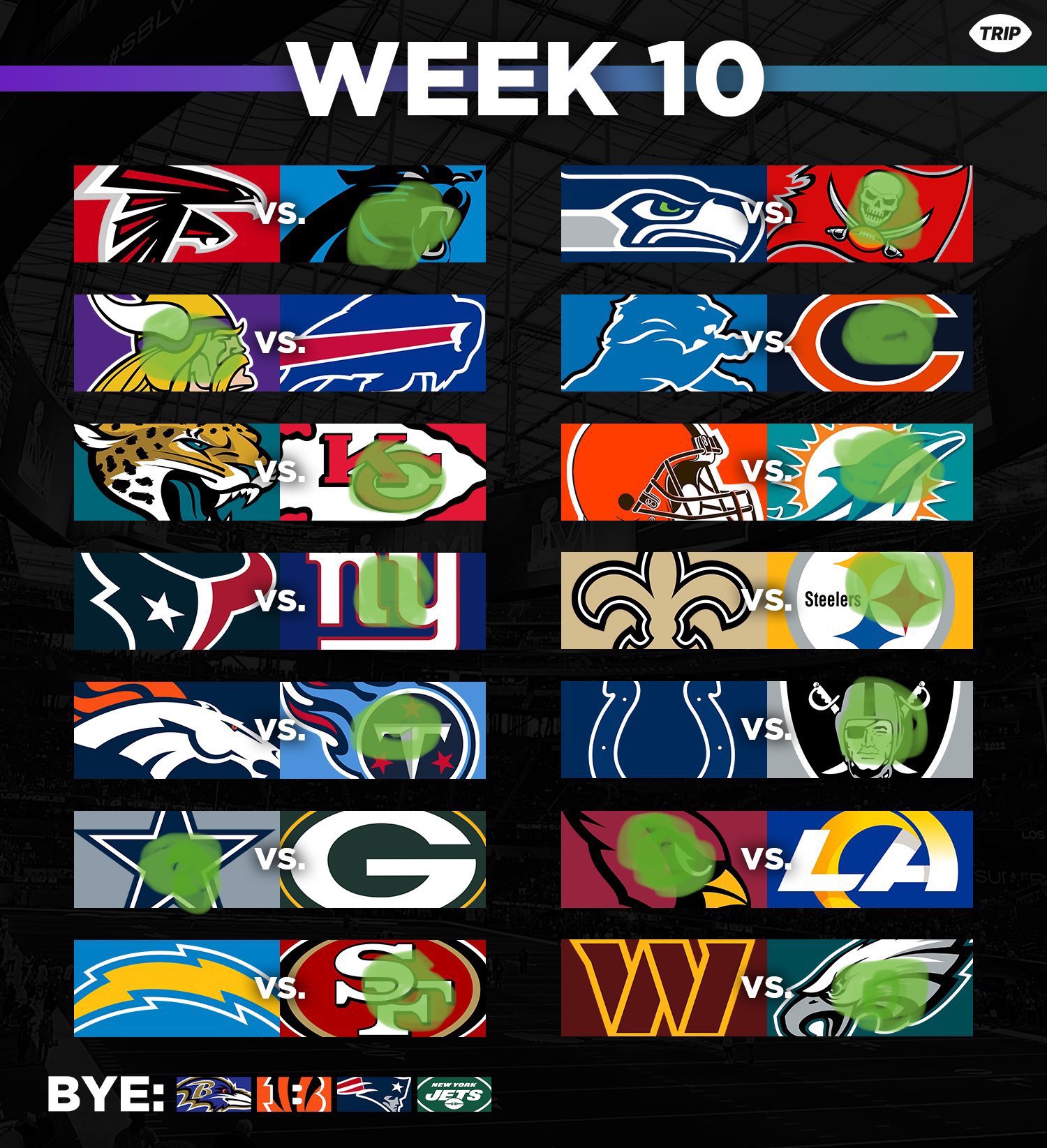 NewEraBrady on Twitter "Week 10 NFL Predictions https//t.co