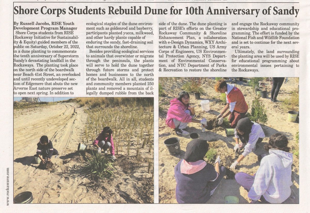 Check out our latest article in @therockawaywave. Special thanks to all students and partners involved!!