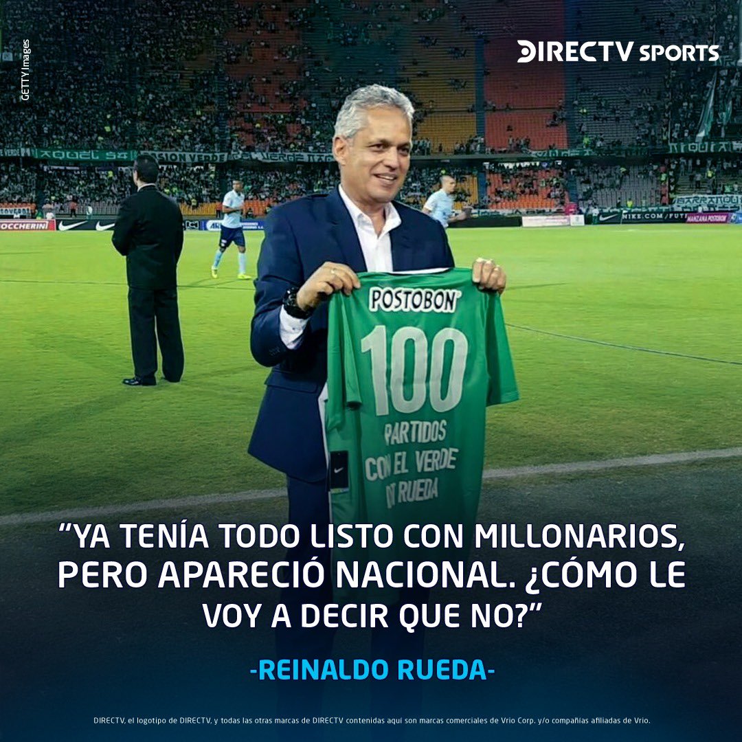 DSportsCO's tweet photo. 🗣 Reinaldo Rueda prefirió dirigir a Atlético Nacional sobre Millonarios, ¿qué hubieran elegido ustedes si ambos equipos les ofrecen contrato?

🔁 Dirijo Nacional
❤️ Dirijo Millonarios

#LigaBetPlayDimayor https://t.co/9eVvwQ1nzl
