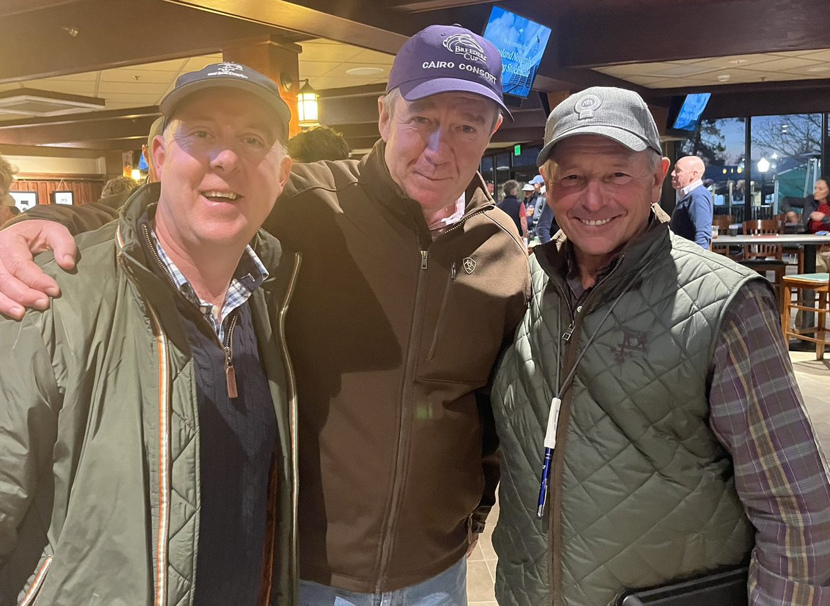 JosephBurkeIRE's tweet image. Great to share a cola with two legends of the game @keenelandsales

Multiple US &amp;amp; European classic-winning jock Steve Cauthen &amp;amp; US-classic &amp;amp; @BreedersCup-winning breeder @BrendanGallag11 of Frankfort Park Farm.

Haven’t bought yet but learning plenty from these two!

#KentuckyKid