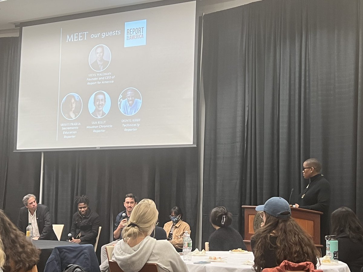 JennZHOUY's tweet photo. The panelist Sam Kelly, the Houston Chronicle Reporter, shared how to showcase the humanity and the power of sources as a reporter -  talk about “the things that you care about” that may not “directly related to the subject that you're writing” is a good way to humanize people. https://t.co/xg9haBLLUi