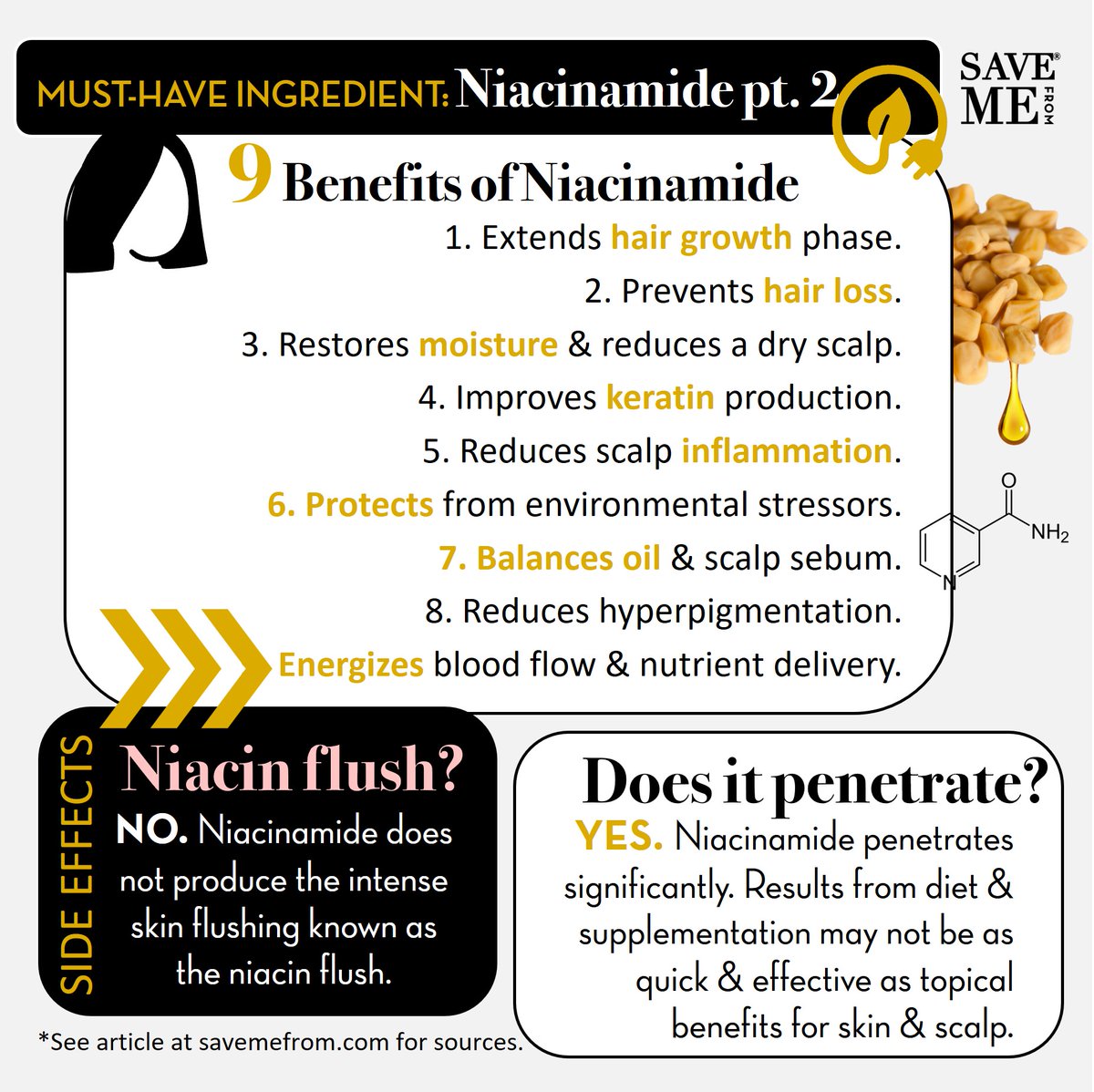 savemefrom_usa's tweet photo. #Niacinamide is all the buzz for #skincarebenefits. Find out why it also is for #haircare... Slide for the #ingredienthighlights but click through to read the full article on our blog: https://t.co/oJwErXYTNQ https://t.co/L9kP6RmlS2
