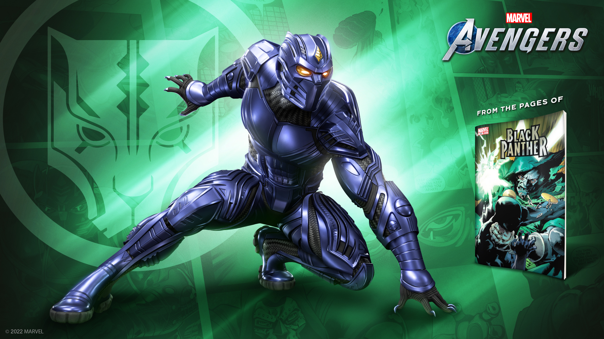 Aclarar Una buena amiga Donación Marvel's Avengers på Twitter: "💎 Black Panther's 'Light Armor' allows him  to stay agile in a fight while maintaining all the perks of Vibranium  construction. Available now in the Marketplace! https://t.co/EZ63QVl5uH" /