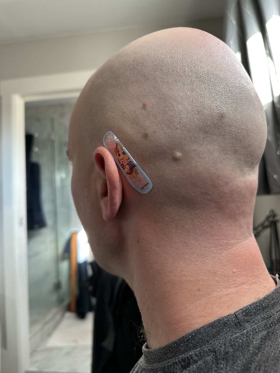 Today’s look (careful with razors, folks)
