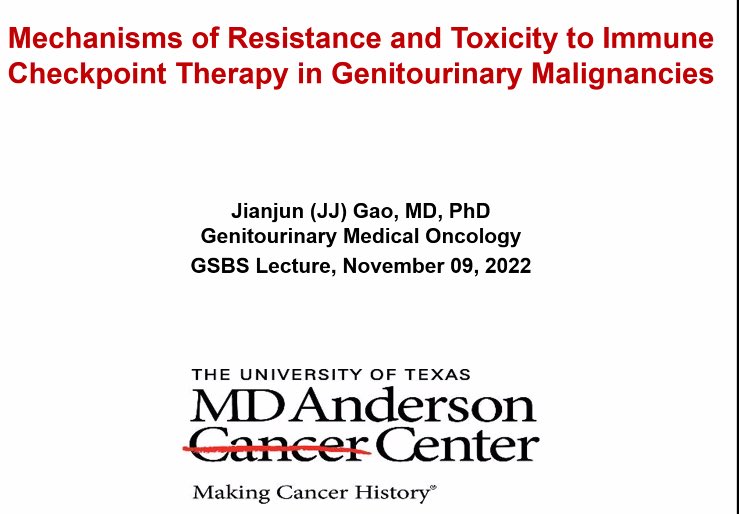 KristalGant5's tweet photo. I’ve read a lot of “Gao et al.” papers.. excited to put a face to a name and be taught by another oncologist/immunologist/researcher/scientist trained by the best in the field @PamSharmaMDPhD @JimAllisonPhD https://t.co/sWCoLlRmQO