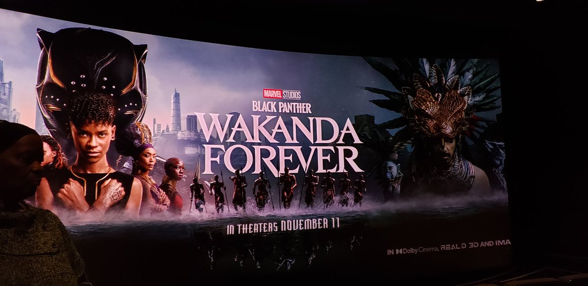 sdbraz's tweet photo. Advance Screening of #WakandaForever https://t.co/hhScR4Vvba