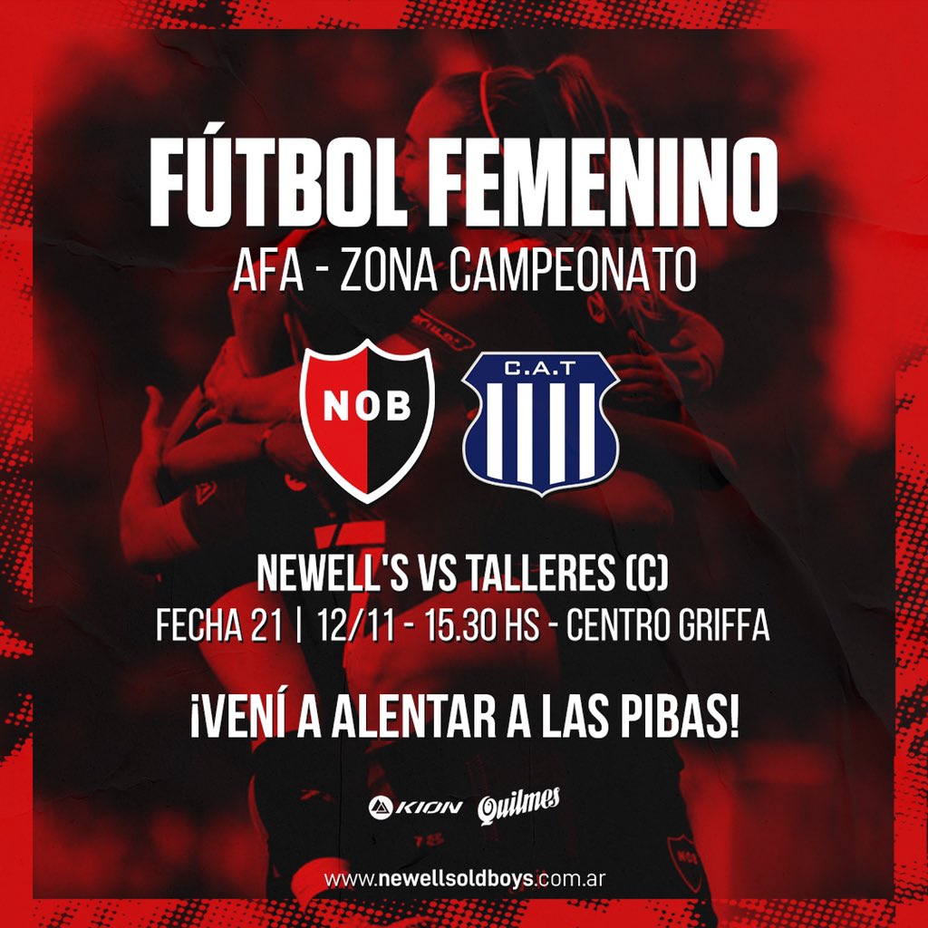 Partido clave 👊🏼

🔜 Las Rojinegras reciben este sábado a Talleres en un encuentro de suma importancia en la lucha por el ascenso. 

📌 Sábado 12 - 15:30 horas - Centro Jorge Griffa

¡Acercate a alentar a #Newells! ❤️🖤