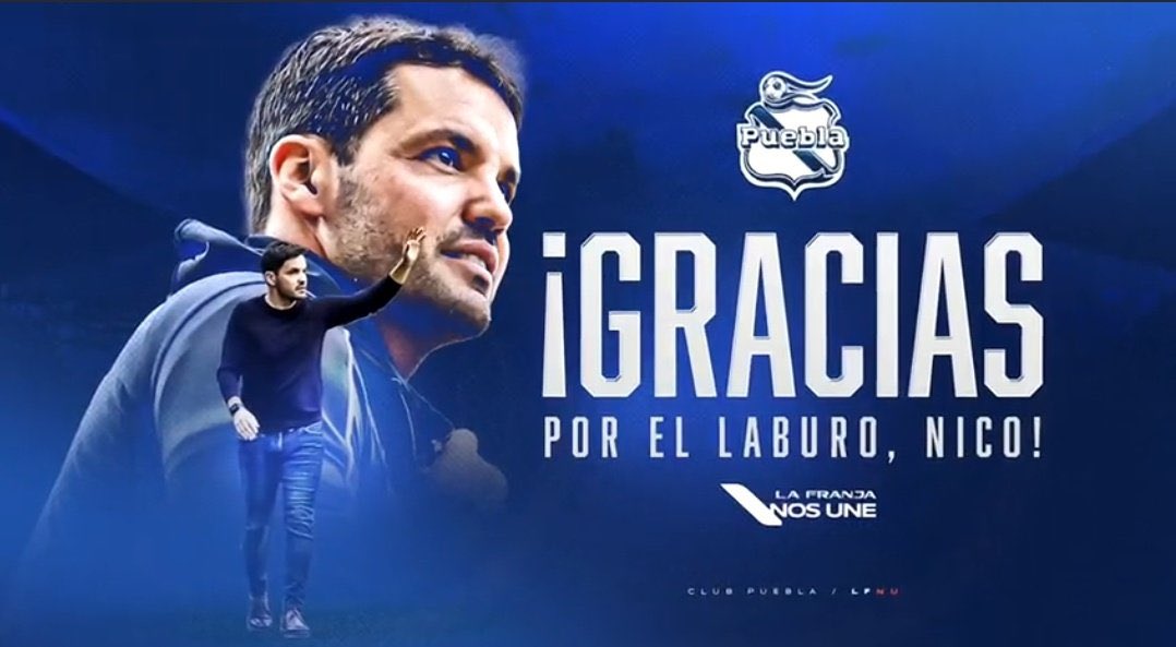 heliohinojosar's tweet image. Puebla hace oficial la salida de Nicolás Larcamon. 

¿Destino San Nicolás?
