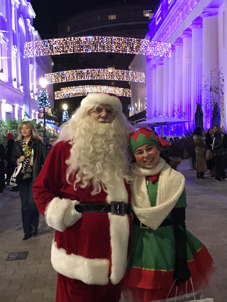 I switched on the Christmas lights in Motcomb Street, Belgravia tonight.  Great fun!