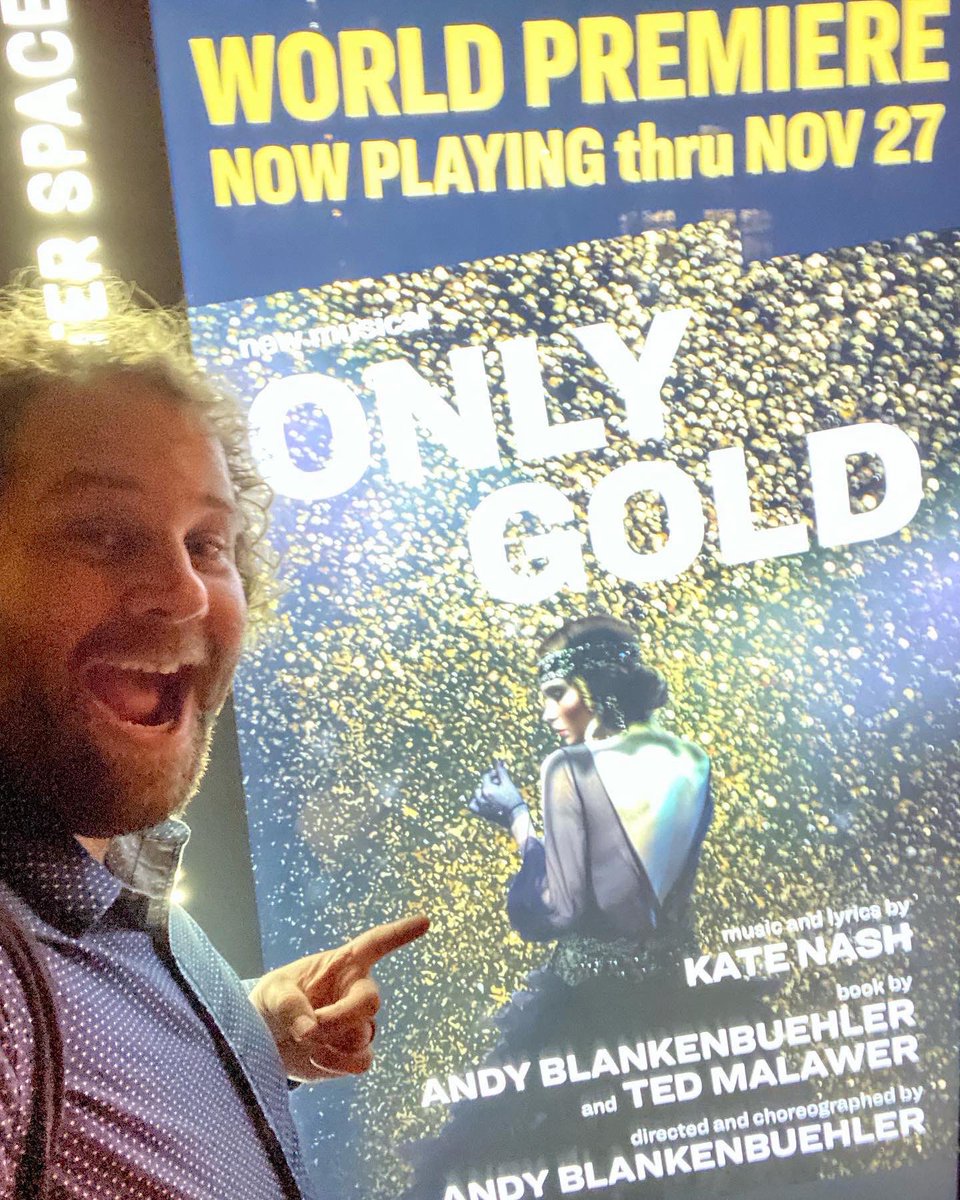 BWayBoundAndrew's tweet photo. Next up this evening, we kick off @mcctheater season with a great new musical from Andy Blankenbuehler! #stagewhisperpod #offbroadway #mcctheater #onlygoldthemusical #fallseason22 https://t.co/kT8XeiXO6T