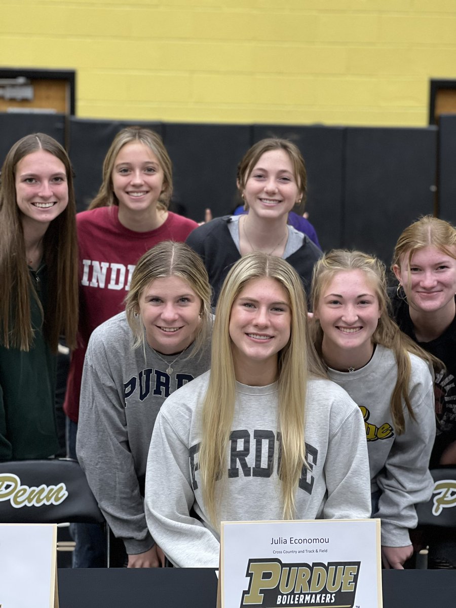 CONGRATULATIONS Julia Economou on signing with Purdue to run Track and Field and CC! We are so proud of you!! <a href="/PennGirlsTrack/">Penn Girls Track</a>