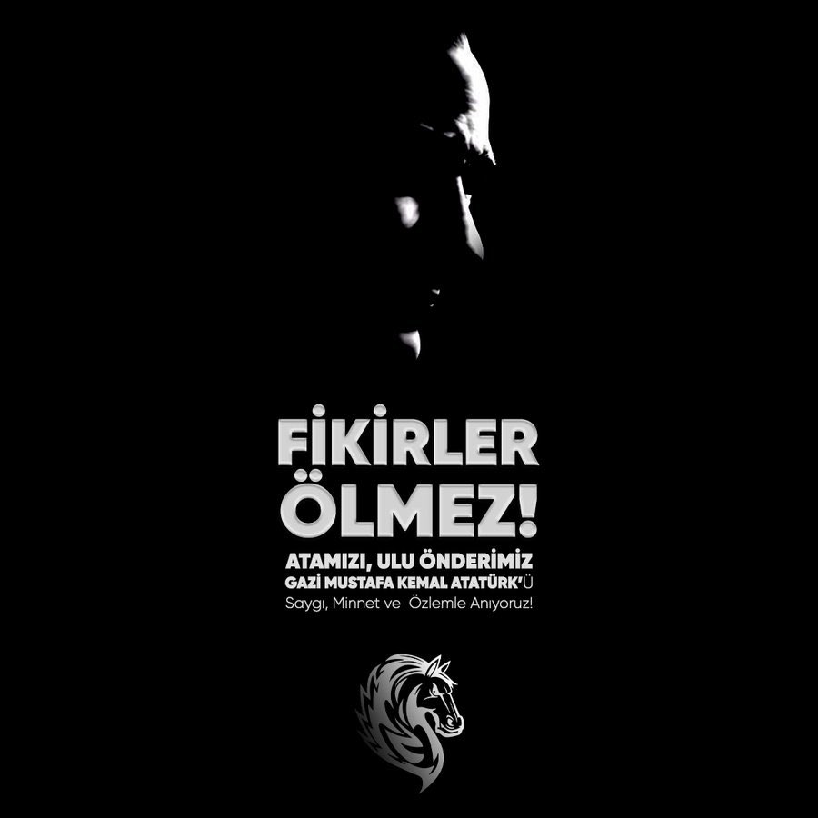 FİKİRLER ÖLMEZ! 

Atamızı, Canımızı, fikirlerimizi, geleceğimizi, GAZİ MUSTAFA KEMAL ATATÜRK'ü saygı, minnet ve özlemle anıyoruz! 

#10Kasım