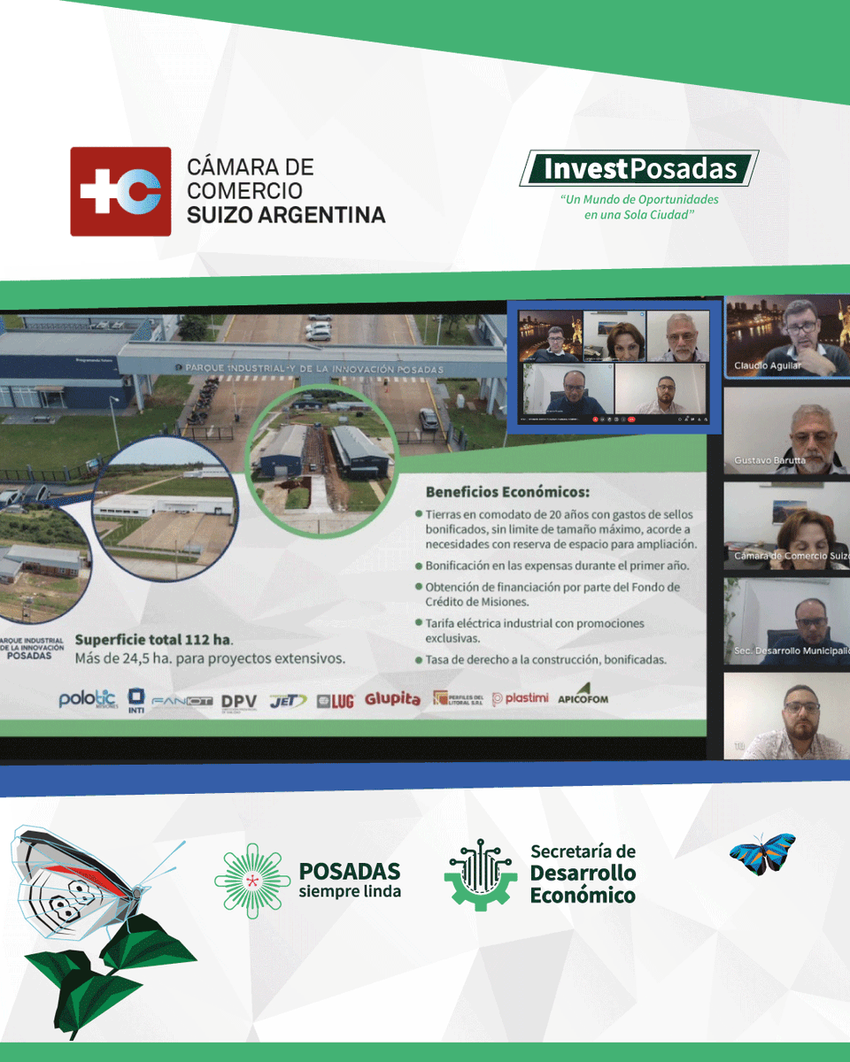 aguilarclaudiok's tweet photo. #InvestPosadas - Cámara de Comercio Suizo
Argentina
Tomamos contacto con María Silvia Abalo, de la Cámara de Comercio Suizo en Argentina. Durante la vinculación presentamos el Programa Invest Posadas y las características y potencialidades de nuestra ciudad. https://t.co/8oijgY1v43