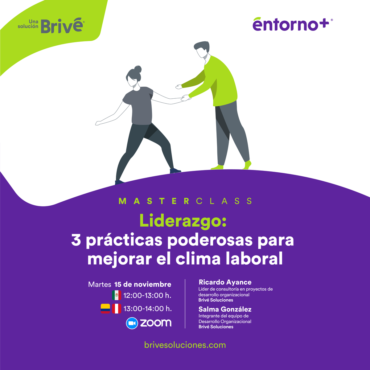 BriveOficial's tweet photo. 💡Conoce las 3 prácticas poderosas para mejorar el #climalaboral en nuestra #masterclass.

🚨 Inscríbete aquí: https://t.co/5BbGfUEry1
📆 Martes 15 de octubre
🕜 12:00 - 13:00 h

#RRHH #TalentoHumano #Brivé #Entorno https://t.co/YMGzC9iNnZ