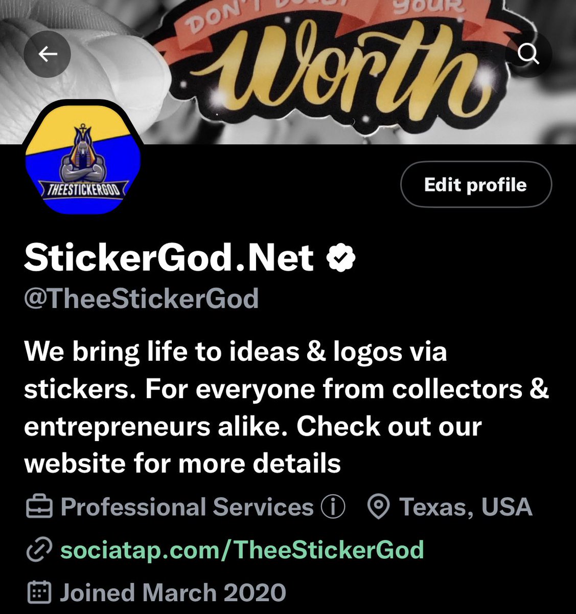 Thee Sticker God tweet media
