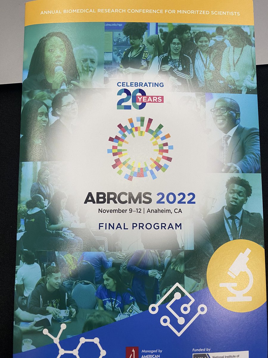 Congratulations @ABRCMS on 20 years of building community. Looking forward to meeting another great group of students and hearing about their discoveries and planning for next steps. @UCSF @UCBerkeley @HHMINEWS