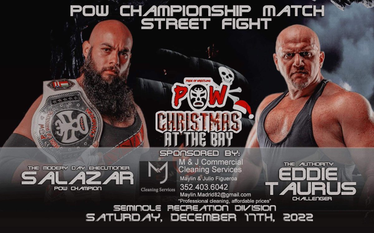 #POWChampionship #StreetFight @slzrexecutioner defends against @Eddietaurus‼️

🚨🚨🚨#POW presents #POW24 #ChristmasattheBay Saturday December 17th 4:30pm at the Seminole Recreation Division in Seminole FL🚨🚨🚨

Get your tickets today‼️ eventbrite.com/e/448731938307