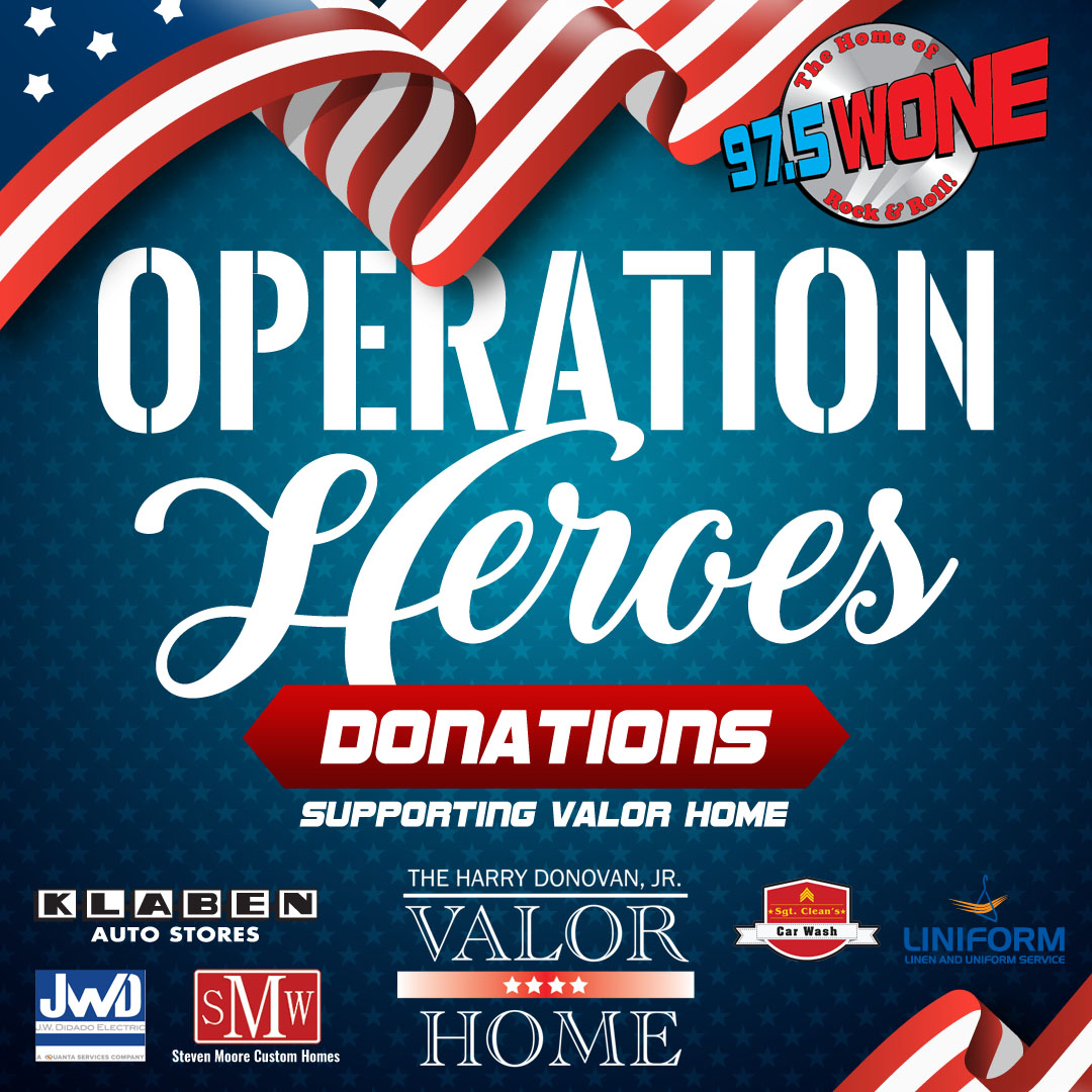 Join us and @975WONE this Friday, November 11th, from 9am - 6pm and Saturday, November 12th, from 9am - 4pm at the Akron Radio Center at 1795 W. Market Street to make a donation &amp; support our local #veterans! 🇺🇸 Donate online: WONE.net