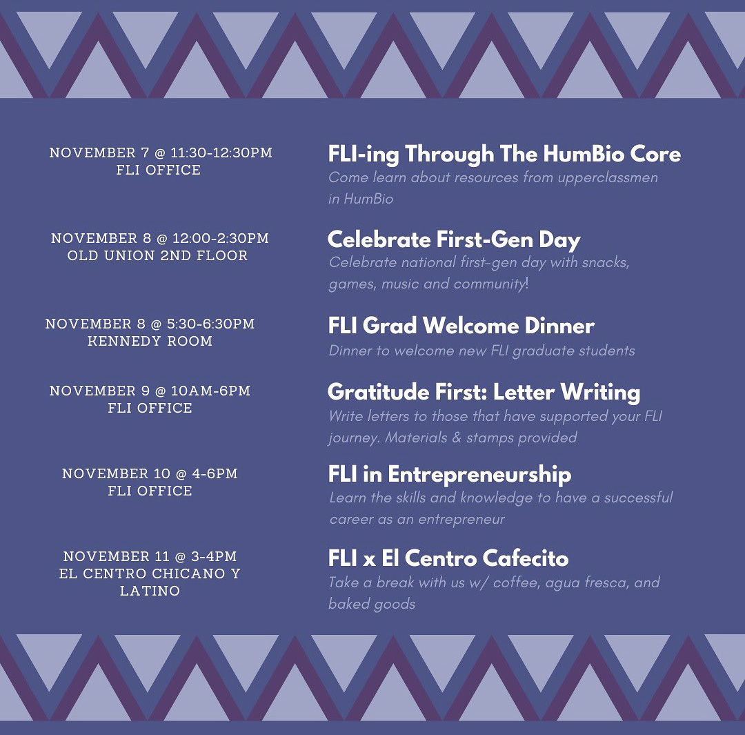 StanfordBiosci's tweet photo. It's #FirstGenDay /#FLIDay and @StanfordFLI with their collaborating partners has many activities planned to support and celebrate #FLIGraduateScholars. https://t.co/5c8W0D7CE3