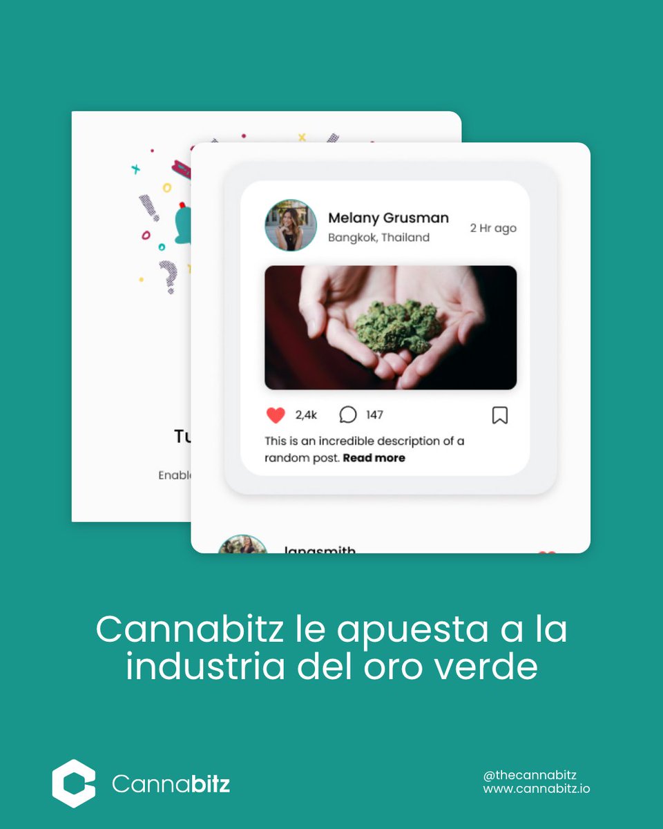 Cannabitz_io's tweet photo. With Cannabitz we facilitate companies, institutions, individuals and governments to empower the industry from the perspective of control, from traceability and from the inclusion of a trade that is totally controversial. Get more info at @Thecannabitznetwork https://t.co/mZRNDU8sL7
